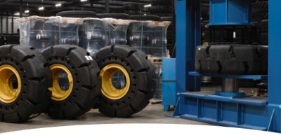 Heuver now also able to press solid OTR tyres