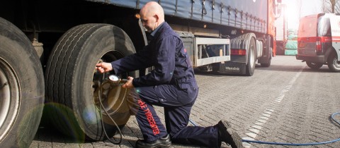 Bandenspanning vrachtwagen