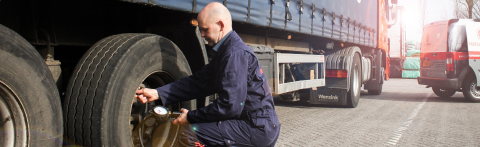 Bandenspanning vrachtwagen