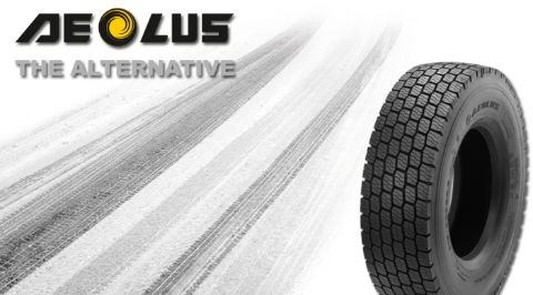 Aeolus now has a winter tyre for drive axles and steering axles