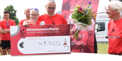 Heuver raises € 43,500 during #SamenvoorKarin